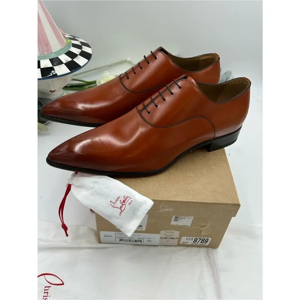 Men's Christian Louboutin Pelvis Leather, Oxford, size 46 made in Italy